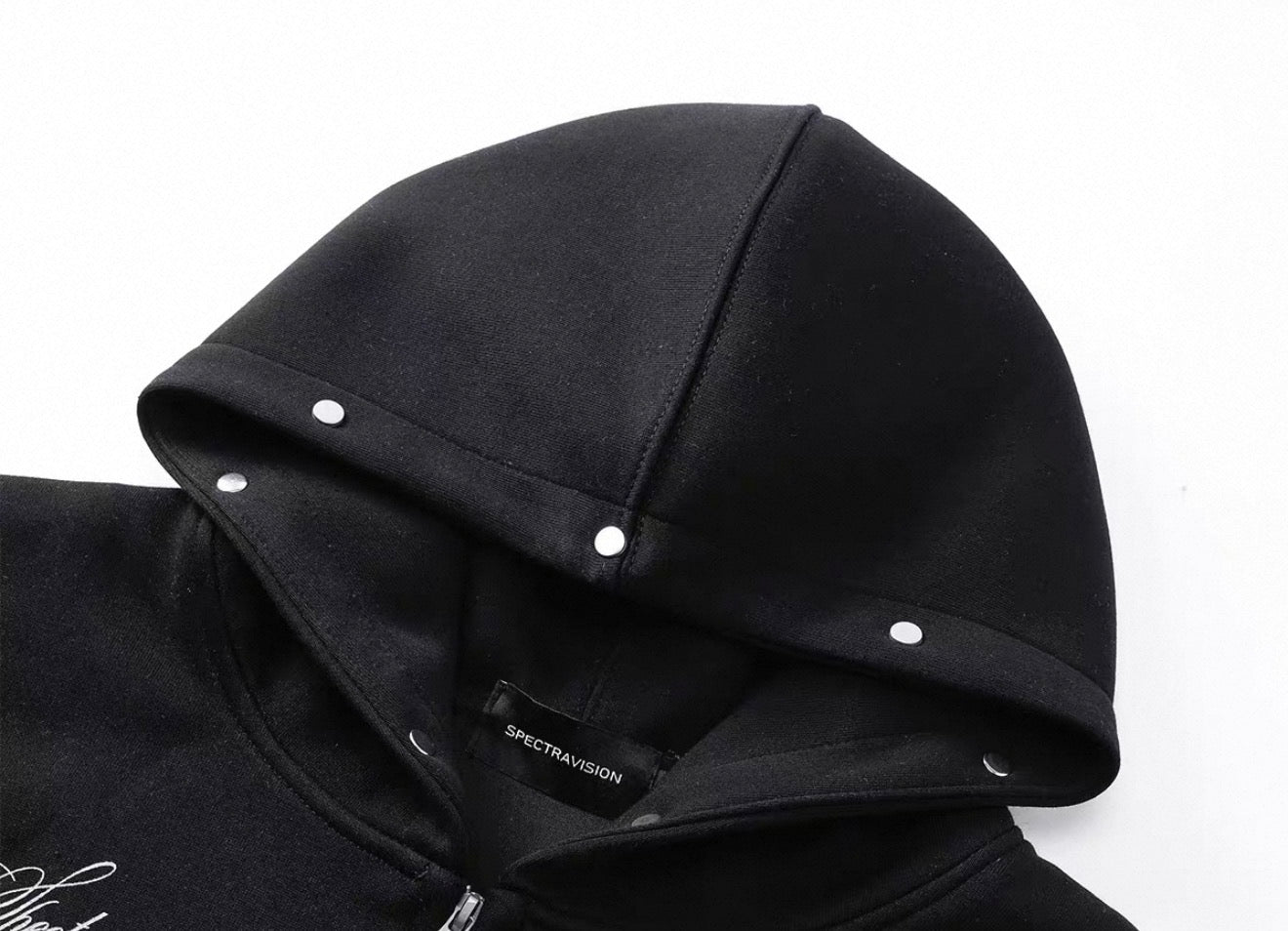 Y2K Gothic Cross Zip Hoodie