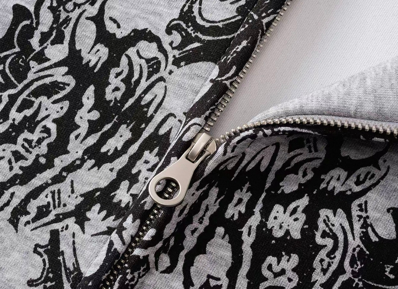 Y2K Gothic Cross Zip Hoodie